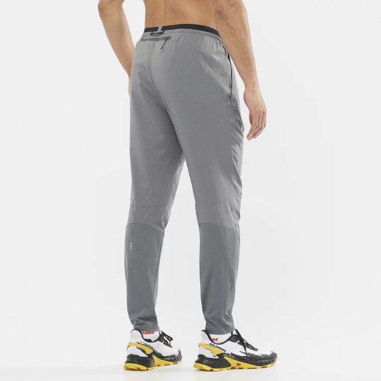 Grey Salomon Cross Run Men's Sport Pants | PH 19370C